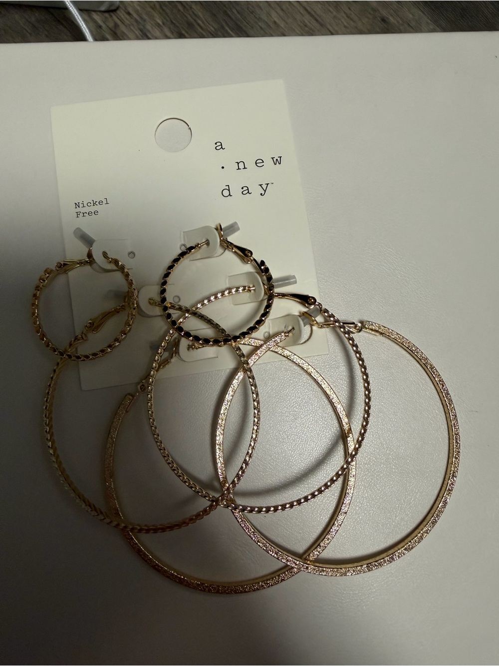 Target Rose Gold Mixed Hoop Earring Set